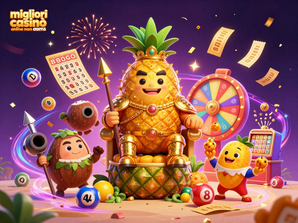 Migliori casinò online non aams: esplora un trono di frutta dove il re ananas e i suoi guardiani tropicali portano gioia e premi nel mondo del gioco.