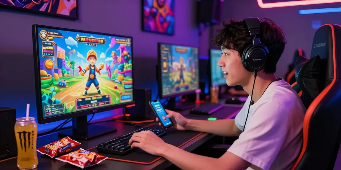 Player enjoying slot game with deposit tanpa minimal on a vibrant screen