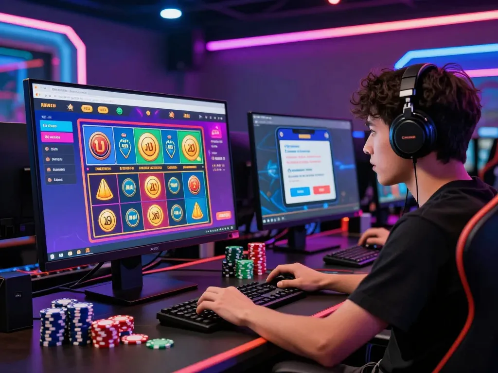 Exciting online gaming scene with wraungtoto theme, showcasing player engagement with lottery options.
