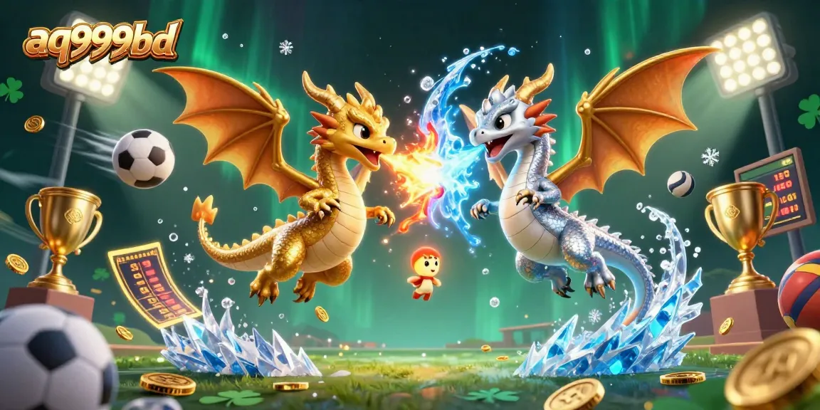 Engage with the exhilarating world of aq999bd as dragons clash in a vibrant casino setting.
